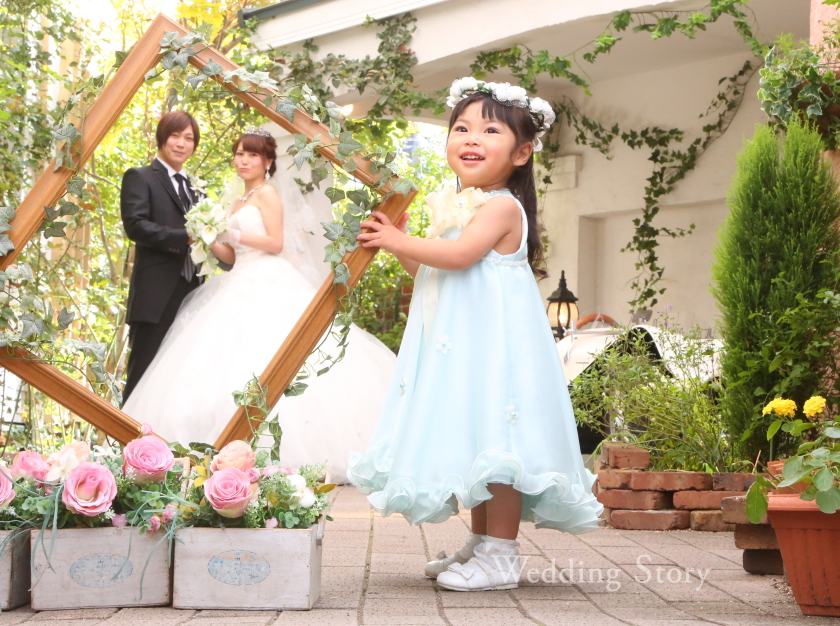 Wedding Story松戸店の和洋装スタジオプランの撮影です。